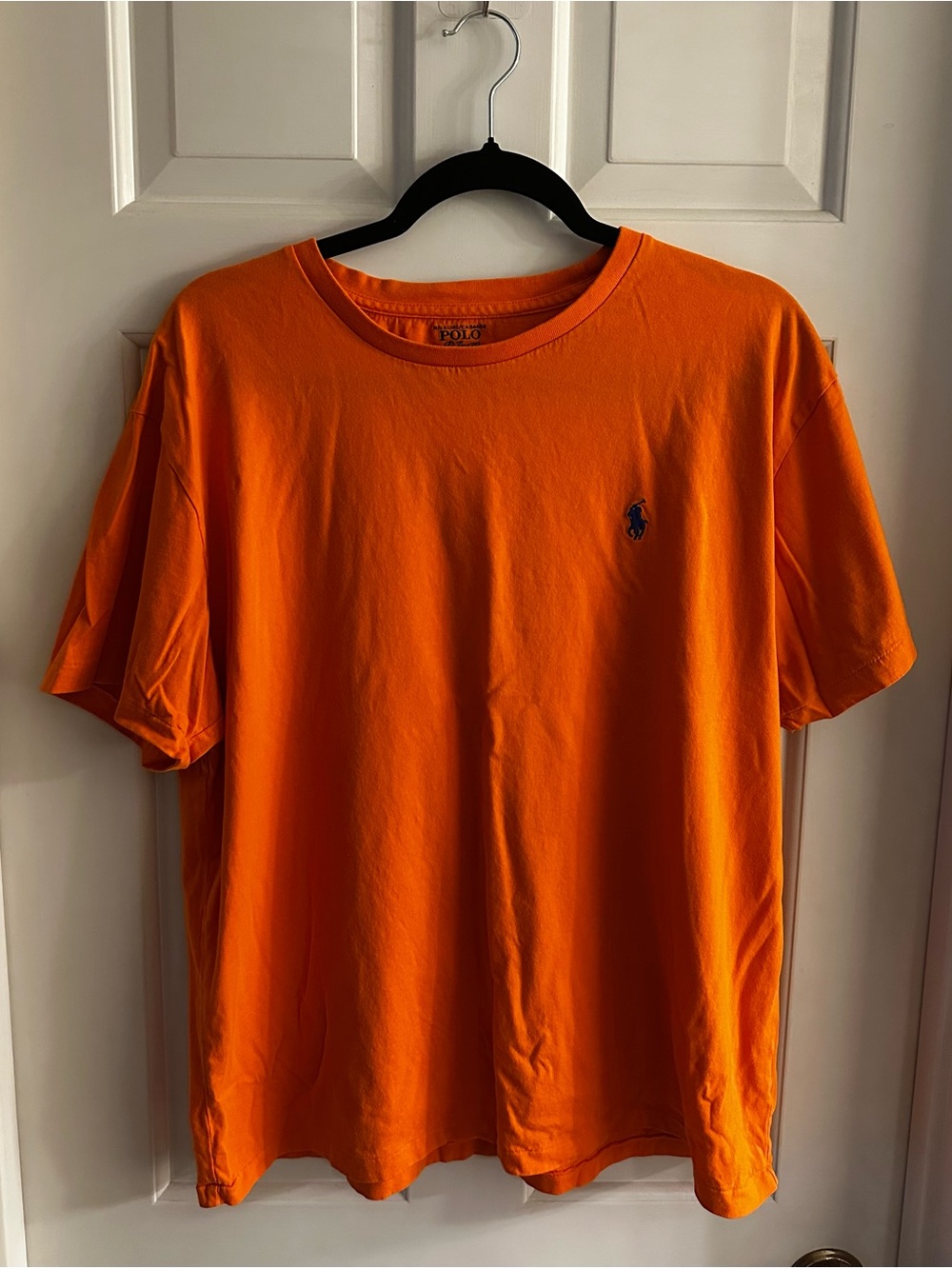 Polo by Ralph Lauren Bright Orange Short Sleeve Tee with Navy Pony